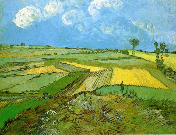 Wheat Fields at Auvers Under Clouded Sky, Vincent Van Gogh